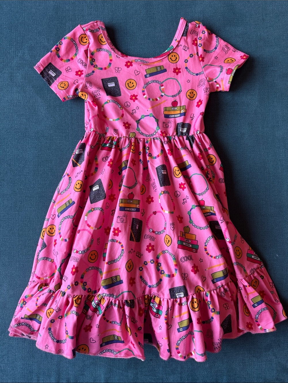 Girlhood by Little Stocking Co Back to School Twirl Dress